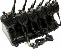 6x Motorola XTS5000 VHF P25 Digital Two Way Radio SMARTZONE H18KEF9PW6AN