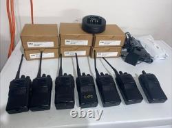 7 Vertex EVX-531 G7-5 UHF Portable radios All Working Two Way Read Description