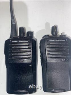 7 Vertex EVX-531 G7-5 UHF Portable radios All Working Two Way Read Description