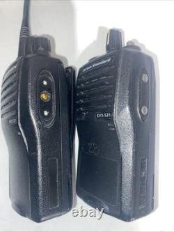 7 Vertex EVX-531 G7-5 UHF Portable radios All Working Two Way Read Description