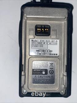 7 Vertex EVX-531 G7-5 UHF Portable radios All Working Two Way Read Description