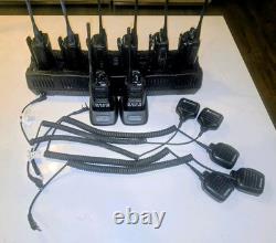 8 ANALOG DIGITAL XPR TWO WAY RADIO With BATTERY, Charges, And Mics