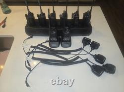 8 ANALOG DIGITAL XPR TWO WAY RADIO With BATTERY, Charges, And Mics