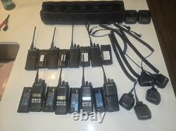 8 ANALOG DIGITAL XPR TWO WAY RADIO With BATTERY, Charges, And Mics