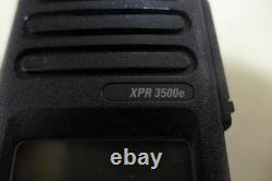 A13 Motorola Xpr 3500e Two Way Radio Aah02rdh9va1an 2 Lot W Charger 5 Batteries