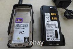 A15 Lot Of 3 Motorola Xpr 3500e Two Way Radio Battery Antenna Base Power Cord