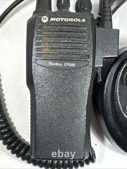 Antique Motorola CP200 Two-Way Radio With Accessories Read Description