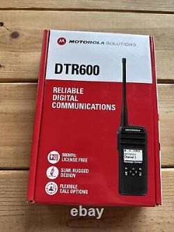 BRAND NEW Motorola DTR600 Two-Way Radio BUNDLE! With Holster