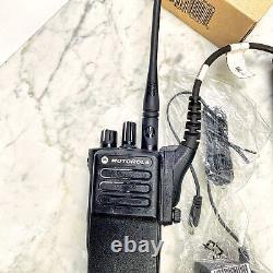 Black Motorola XPR 7350e Two Way Radio with New Charger And Mic