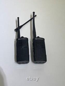 Bulk Lot of (2) Motorola RDU 4100 Two-Way Radios RU4100BKN98A Sold AS-IS