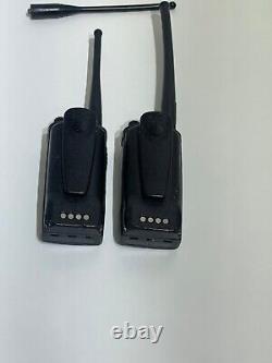 Bulk Lot of (2) Motorola RDU 4100 Two-Way Radios RU4100BKN98A Sold AS-IS