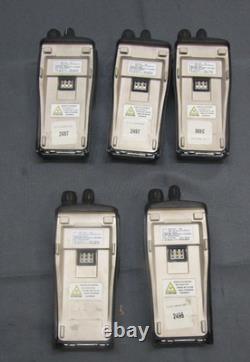 FIVE Motorola Radius CP200 146-174 MHz VHF 16 Ch Two Way Radio AAH50KDC9AA2AN