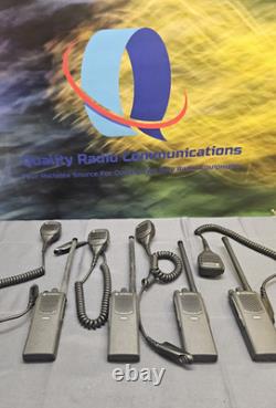 FOUR Motorola PR860 35-50 MHz Low Band Two Way Radio AAH45CEC9AA3AN