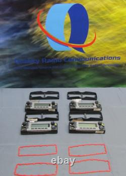 FOUR Motorola XTL5000 Silver Two Way Radio Control Head Faces w Ribbon Cables