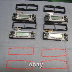 FOUR Motorola XTL5000 Silver Two Way Radio Control Head Faces w Ribbon Cables