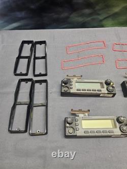 FOUR Motorola XTL5000 Silver Two Way Radio Control Head Faces w Ribbon Cables