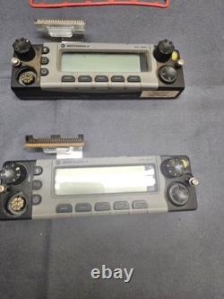 FOUR Motorola XTL5000 Silver Two Way Radio Control Head Faces w Ribbon Cables