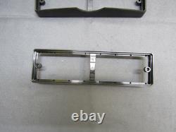 FOUR Motorola XTL5000 Silver Two Way Radio Control Head Faces w Ribbon Cables