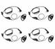 Hkln4599b Motorola Two Way Radio Earpieces Dtr600 Dtr700 Cls1410 Rmm2050 Qty 4