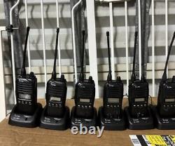 Icom F4021S UHF 400-470MHz Two Way Radio 6 Pack Motorola CP200 Alternative