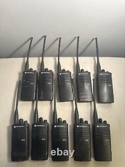 LOT OF 10 Motorola CP110 2ch Two Way Radios H96KCC9AA2AA. No Battery