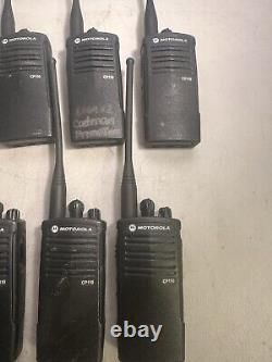 LOT OF 10 Motorola CP110 2ch Two Way Radios H96KCC9AA2AA. No Battery