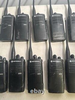 LOT OF 10 Motorola CP110 2ch Two Way Radios H96KCC9AA2AA. No Battery