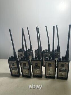 LOT OF 10 Motorola CP110 2ch Two Way Radios H96KCC9AA2AA. No Battery