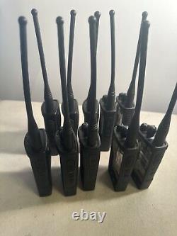LOT OF 10 Motorola CP110 2ch Two Way Radios H96KCC9AA2AA. No Battery