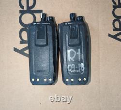 LOT OF 2 Motorola AAH55QDH9LA1AN UHF Digital Two-Way Radio