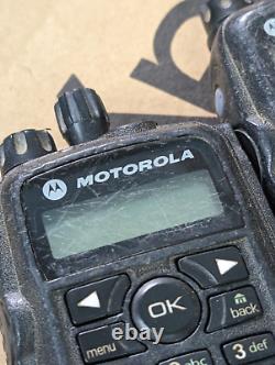 LOT OF 2 Motorola AAH55QDH9LA1AN UHF Digital Two-Way Radio