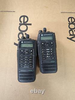 LOT OF 2 Motorola AAH55QDH9LA1AN UHF Digital Two-Way Radio