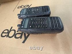 LOT OF 2 Motorola AAH55QDH9LA1AN UHF Digital Two-Way Radio