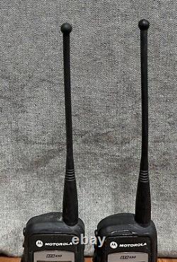 LOT OF 2 Motorola DTR650 Portable Walkie Talkie Handheld Digital Two-Way Radios