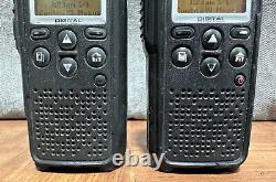 LOT OF 2 Motorola DTR650 Portable Walkie Talkie Handheld Digital Two-Way Radios