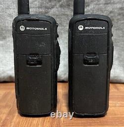 LOT OF 2 Motorola DTR650 Portable Walkie Talkie Handheld Digital Two-Way Radios