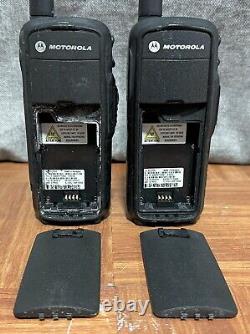 LOT OF 2 Motorola DTR650 Portable Walkie Talkie Handheld Digital Two-Way Radios