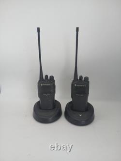 (LOT OF 2) Motorola Radius CP200 Radio Walkie Talkies With ANTENNA (TESTED)