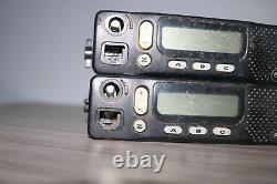 LOT OF 2 Motorola Radius M1225 40 Watt VHF Two Way Radio M43DGC90J2AA