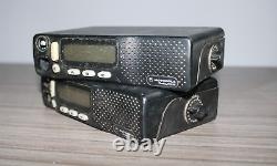 LOT OF 2 Motorola Radius M1225 40 Watt VHF Two Way Radio M43DGC90J2AA