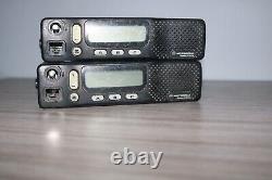 LOT OF 2 Motorola Radius M1225 40 Watt VHF Two Way Radio M43DGC90J2AA