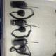 Lot Of 3 Motorola Ht750 Two Way Radio Uhf Withmicrophone Untested Uhf