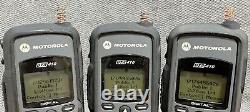 LOT OF 3 Motorola DTR 410 Digital Two-Way Portable Handheld Walkie Talkie Radio