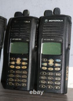 LOT OF 3 Motorola HT1550 XLS Uhf Two Way Radio RADIO 136-174 Mhz, PRE-OWNED