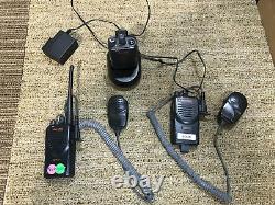 (LOT OF 3) Motorola Mag One BPR40 UHF 4W 16ch TWO-WAY + (1) CHARGE BASE