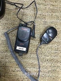 (LOT OF 3) Motorola Mag One BPR40 UHF 4W 16ch TWO-WAY + (1) CHARGE BASE
