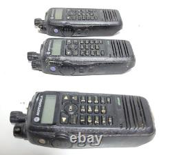 LOT OF 3 Motorola XPR 6500 AAH55QDH9JA1AN Two Way Radio FOR PARTS / AS IS