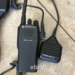 LOT OF 4 Motorola Radius CP200 aah50kdc9aa1an VHF Digital Two-Way Radio Battery
