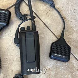 LOT OF 4 Motorola Radius CP200 aah50kdc9aa1an VHF Digital Two-Way Radio Battery