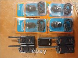 LOT OF Mag One BPR40 Portable Two-Way Radio AA W. Accessories No Charger
